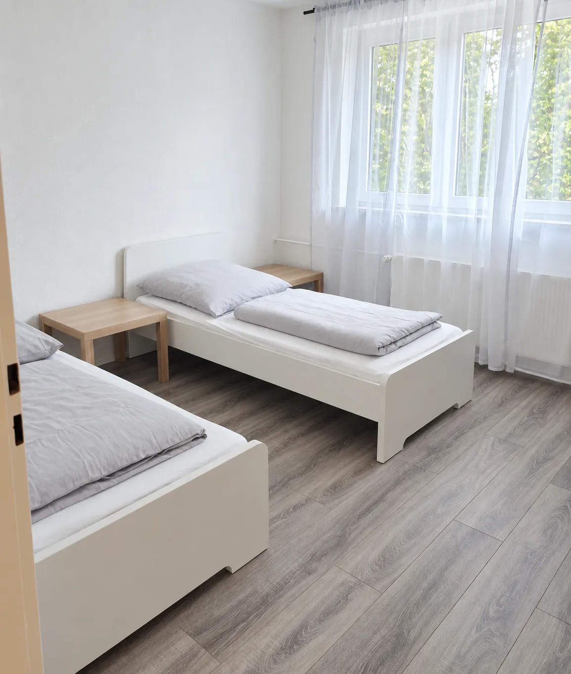 Zweites Schlafzimmer mit zwei Einzelbetten in derselben Wohnung in Solingen-Mitte